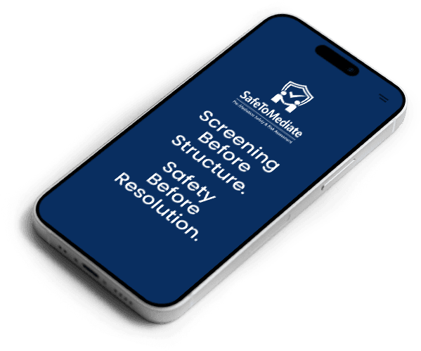 Safe To Mediate on a mobile phone